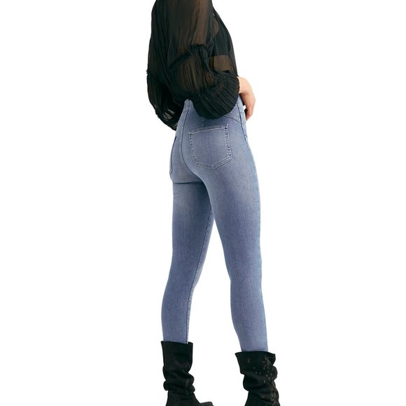 NWT Free People We the Free Feel Alright Skinny Jeans - Picture 3 of 10